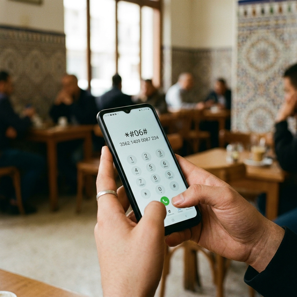 Vérification IMEI iPhone sur écran avant achat en Algérie — éviter les arnaques